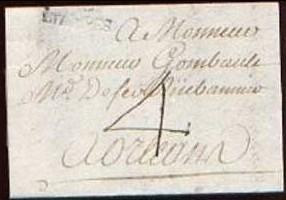 Courrier de 1778