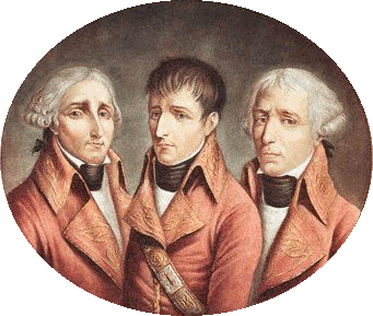 Les trois consuls au pouvoir: Camacérès, Bonaparte et Lebrun (vus par Vengorpe)