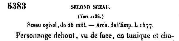 Sceau de Henri Sanglier archevêque de Sens (1138)