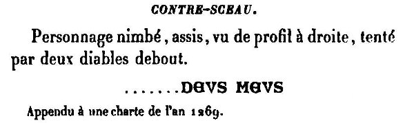 Sceau et contre-sceau de Pierre IV de Charny archevêque de Sens (1269)