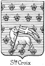 Blason de Sainte-Croix (dessin de Léon Marquis)