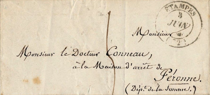 Lettre de Mésonan à Colleau (Etampes, 3 juin 1846)