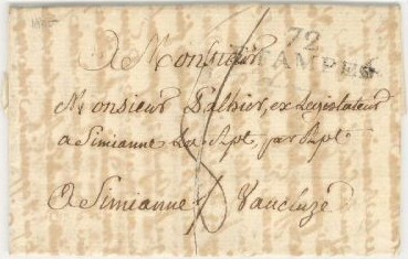 Courrier de 1804