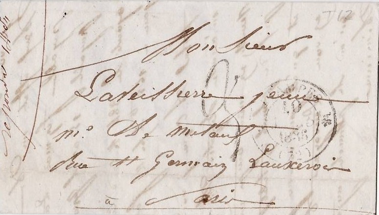 Courrier de 1836