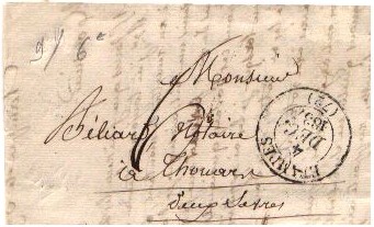 Courrier de 1837