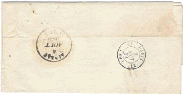 Courrier de 1839