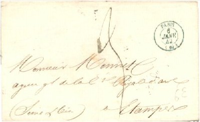 Courrier de 1842