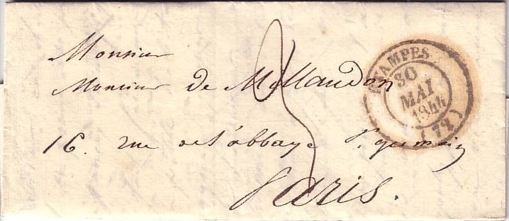 Courrier de 1844