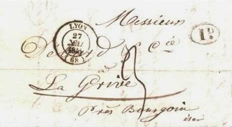 Courrier de 1845