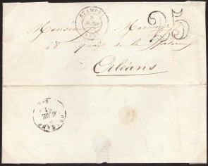 Courrier de 1851