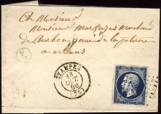 Courrier de 1856