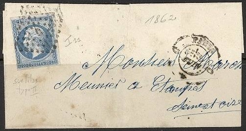 Courrier de 1862