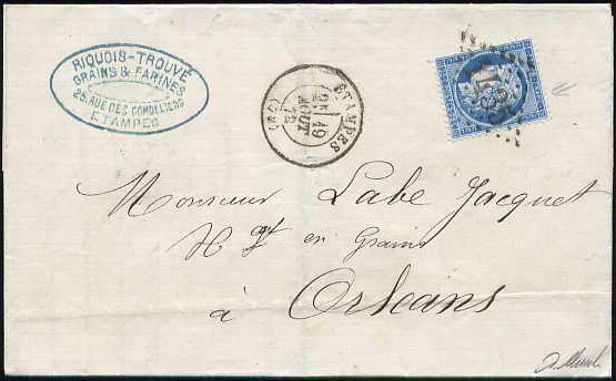 Courrier de 1872