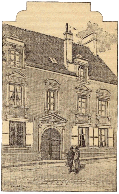 La Maison dite de Diane de Poitiers (gravure de Mallagham, 1890)