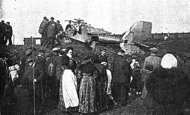 Crash de Jules Védrine à Argenteuil en 1912, © inconnu