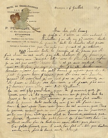 Lettre du 6 juillet 1915