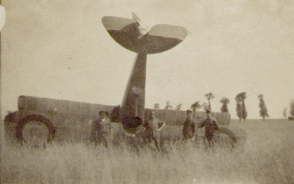 Atterrissage raté à l'école d'Aviation d'Issoudun