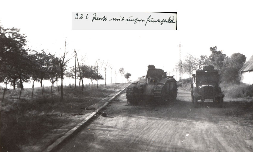 Clich&eacute; pris par un fantassin allemand en juin 1940