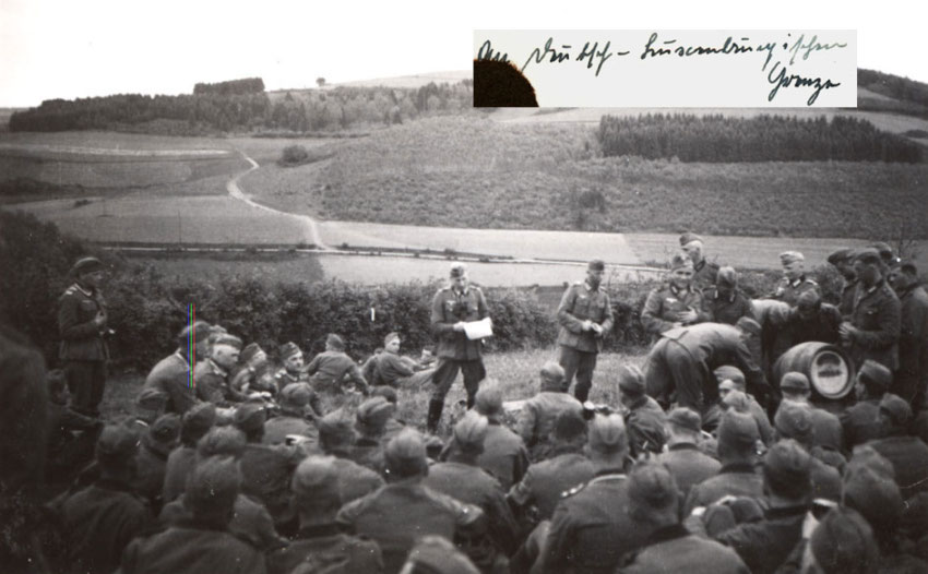 Clich&eacute; pris par un fantassin allemand en juin 1940