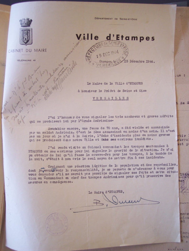 Plan du grage du 112e régiment de transmission au sol de la Luftwaffe