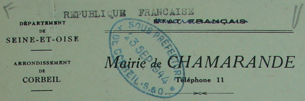 Compte-rendu de la Libération de Chamarande