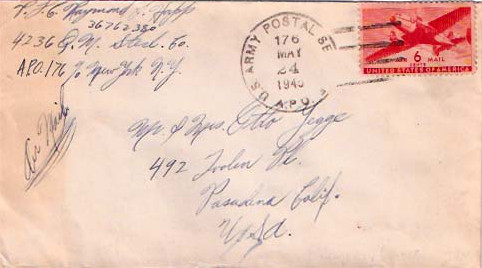 Courrier d'Etampes aux Etats-Unis, 1945