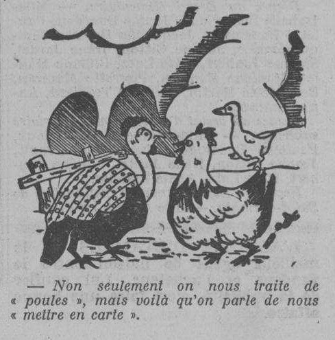 Dessin d'humour du 30 novembre 1940
