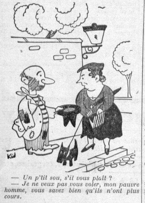 Dessin d'humour du 7 décembre 1940