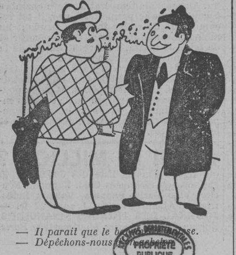 Dessin d'humour du 26 avril 1941