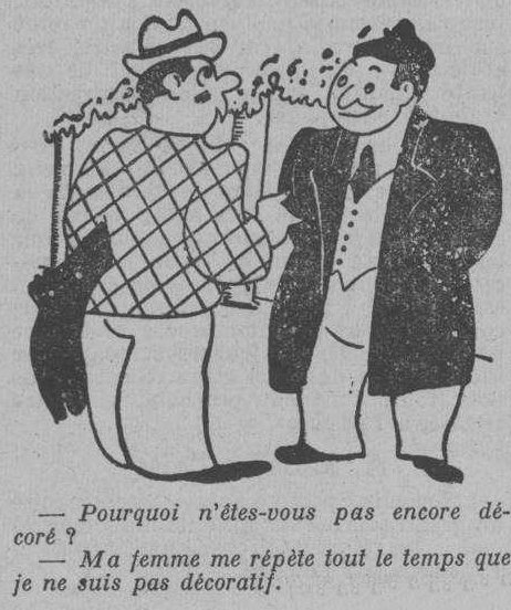 Dessin d'humour du 24 mai 1941