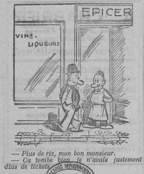 Dessin d'humour du 21 juin 1941