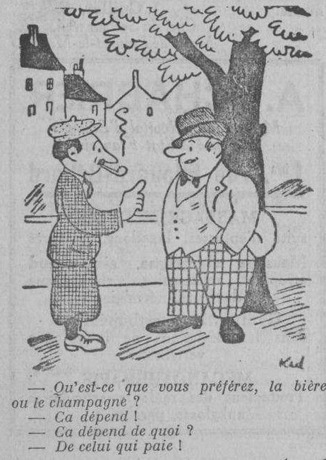 Dessin d'humour du 5 juillet 1941