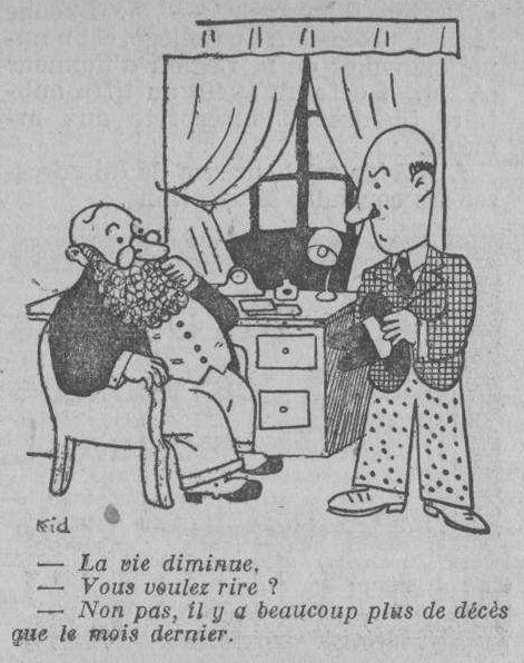 Dessin d'humour du 12 juillet 1941