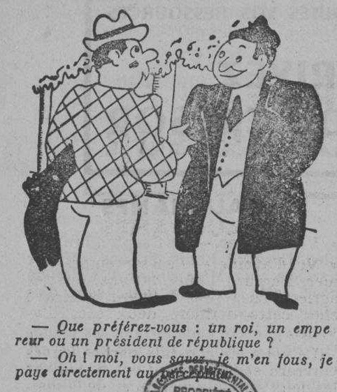 Dessin d'humour du 13 septembre 1941