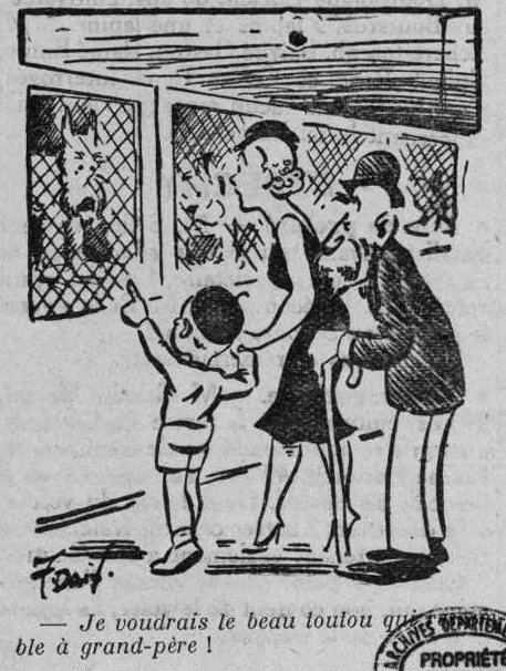 Dessin d'humour du 10 janvier 1942