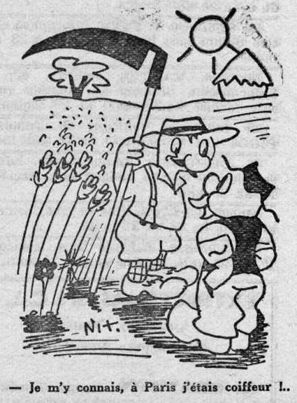 Dessin d'humour du 8 août 1942