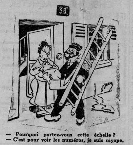 Dessin d'humour du 16 janvier 1943