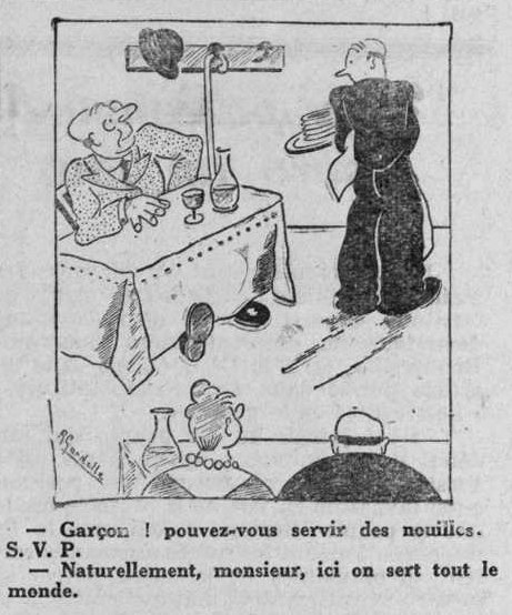 Dessin d'humour du 28 août 1943