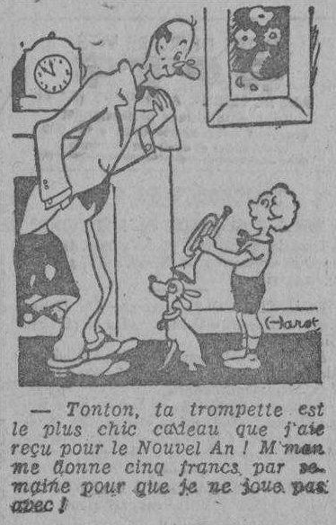 Dessin d'humour du 29 janvier 1944