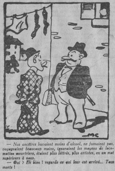 Dessin d'humour du 5 février 1944
