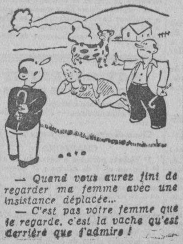 Dessin d'humour du 22 avril 1944