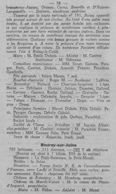 Annuaire des quatre cantons (Abeille d'Etampes, 1930)