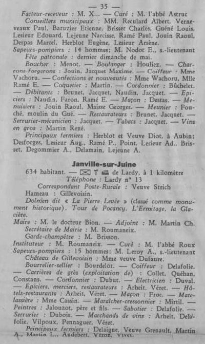 Annuaire des quatre cantons (Abeille d'Etampes, 1930)