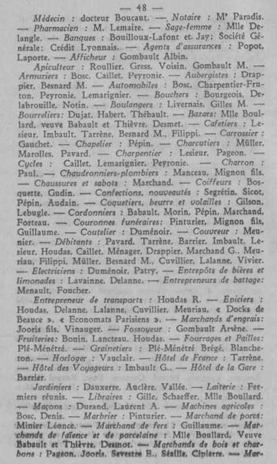 Annuaire des quatre cantons (Abeille d'Etampes, 1930)