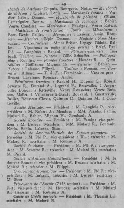 Annuaire des quatre cantons (Abeille d'Etampes, 1930)