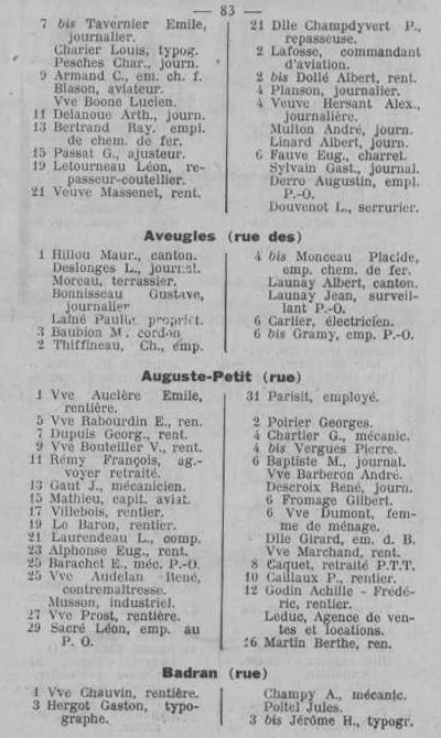 Annuaire des quatre cantons (Abeille d'Etampes, 1930)