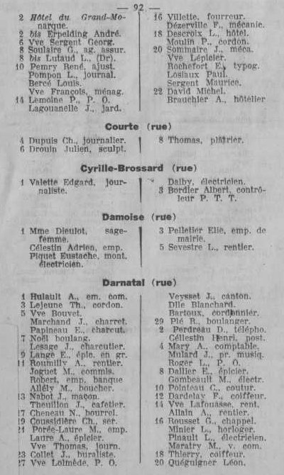 Annuaire des quatre cantons (Abeille d'Etampes, 1930)