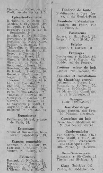 Annuaire des quatre cantons (Abeille d'Etampes, 1930)