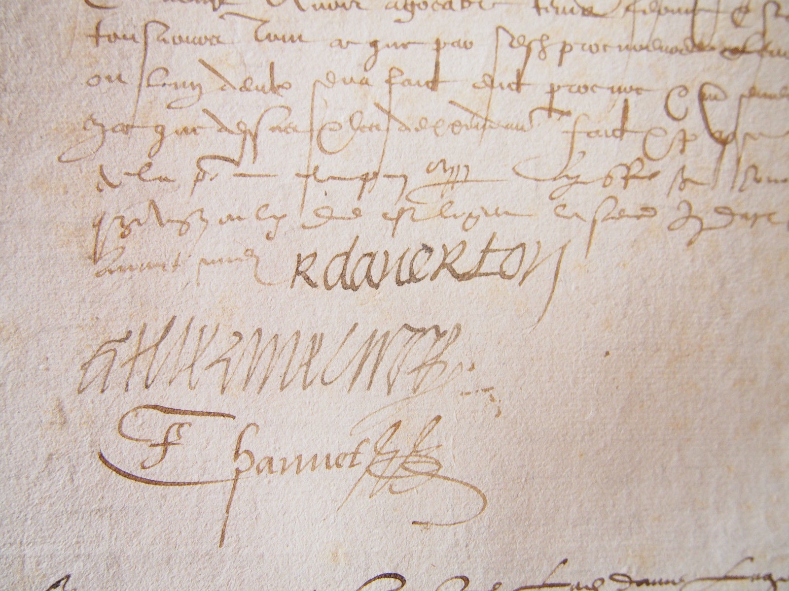 Document relatif à Renée d'Averton