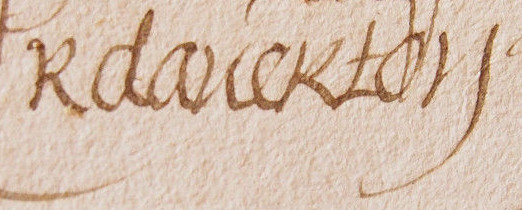 Signature de Renée d'Averton